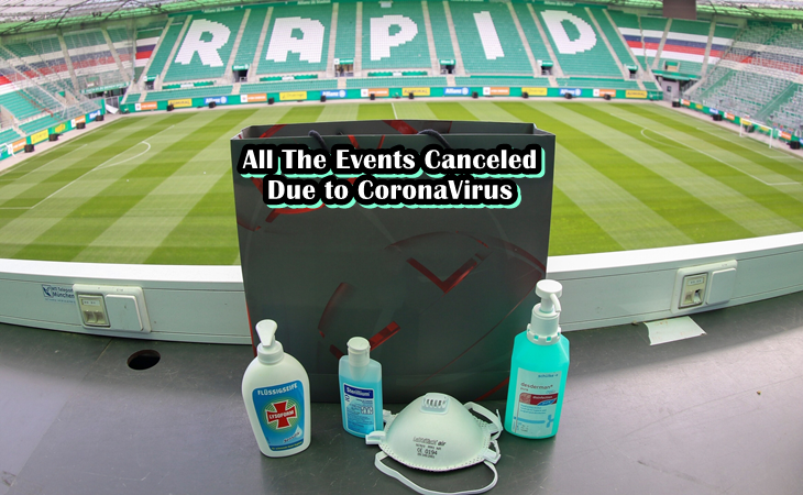 all the events canceled due to coronavirus