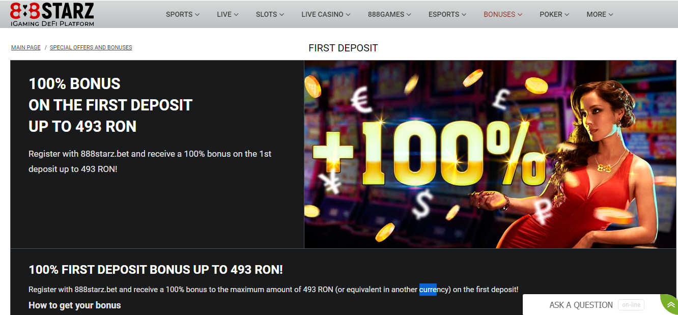 %100 up to 300EUR Welcome Bonus for the new customers.